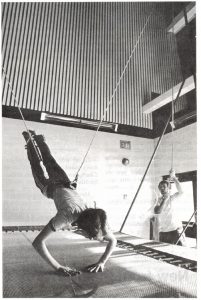 SHARI HALL on trampoline